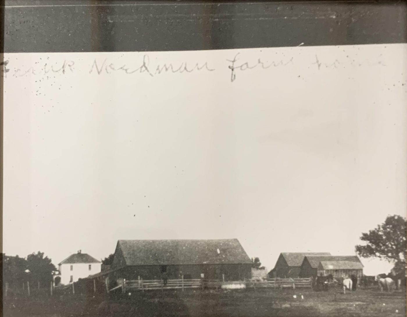 The original Frank Nordman farm, photographed in the early 1900s